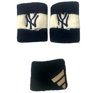 Vintage Embroidered Yankee Wristbands Sweatband 8s 90s Sporty